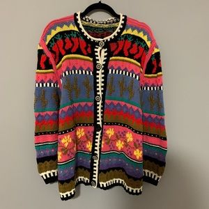 Incredible funky patterned cardigan sweater 
🌵🌶